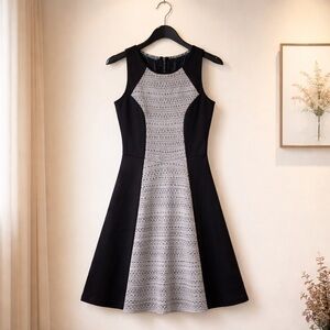 Maurices Size Large Midi Sleeveless Fit and Flare Dress polyester Spandex Rayon